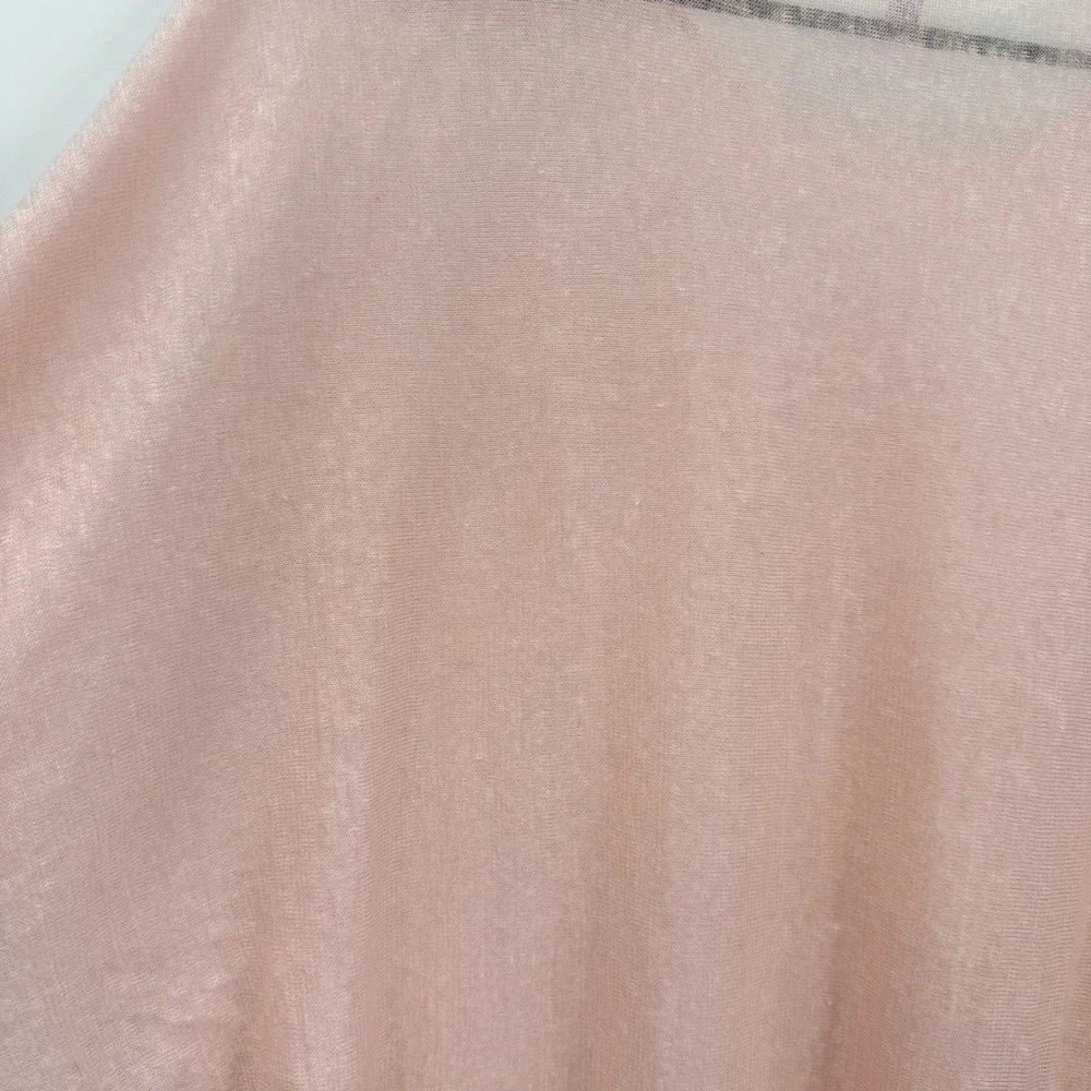 Eileen Fisher XS‎ Pink Linen Knit Top Dolman Sleeve Lightweight Sweater